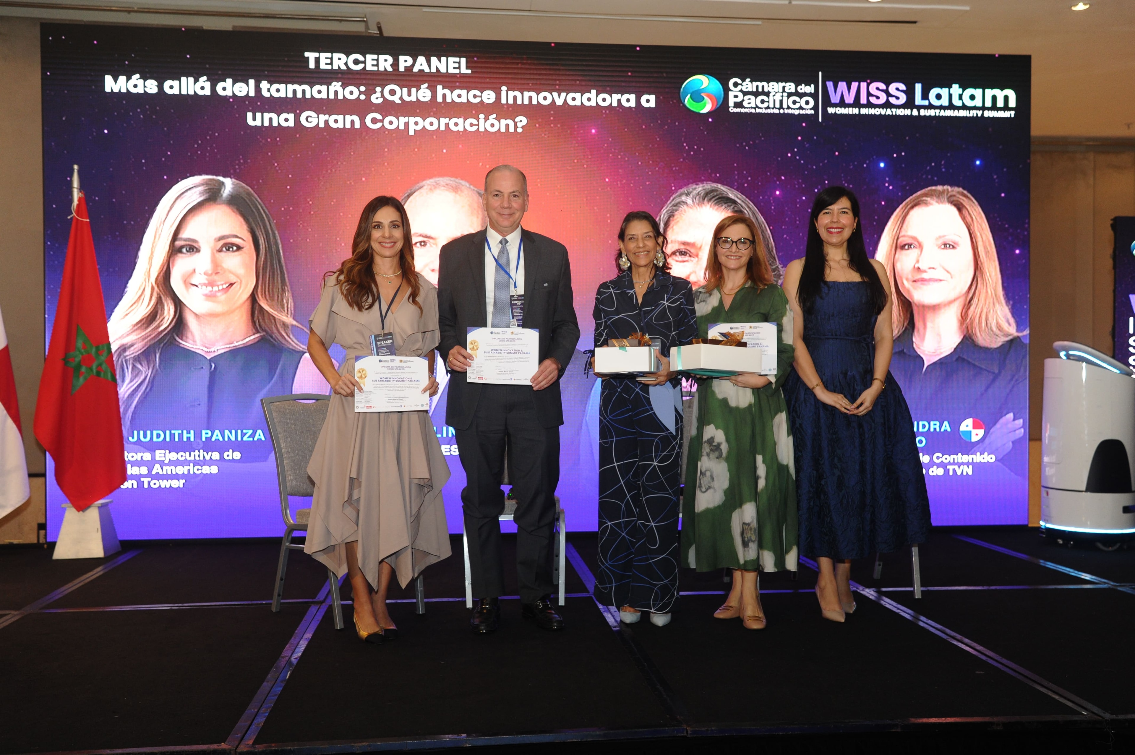 Tercer Panel "Más allá del tamaño: ¿Qué hace innovadora a una Gran Corporación?" — Cámara del Pacífico y WISS Latam 2026