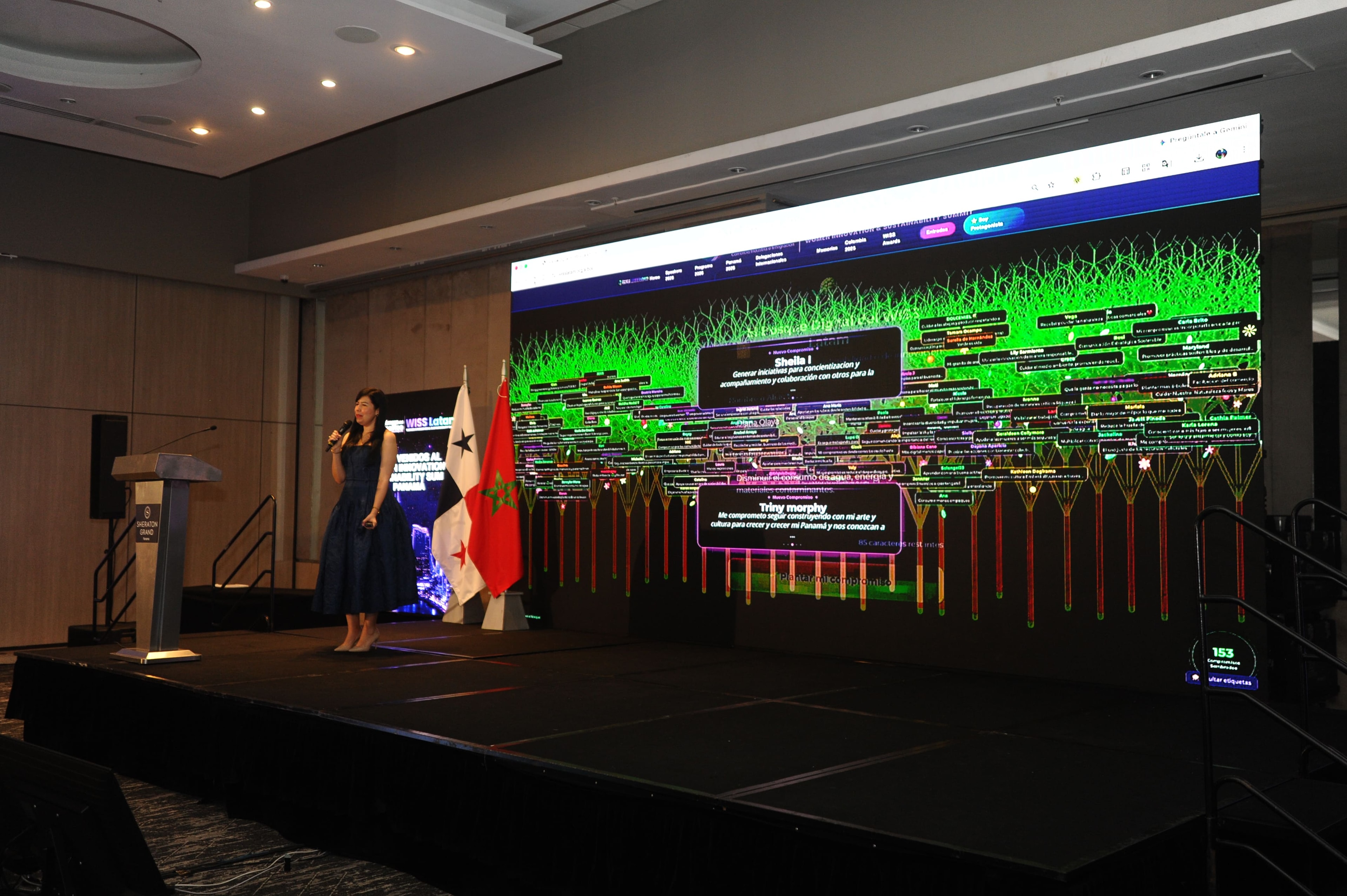 Bosque Digital del WISS Latam con 153 compromisos en pantalla